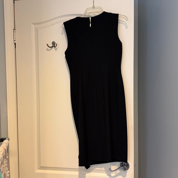 Karl Lagerfeld Black Dress with White Asymmetrical Ruffle - Picture 3 of 4